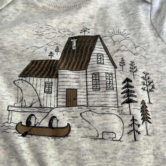 NWT Carters Long Sleeve Pants Onesie 9 months - Picture 4 of 4